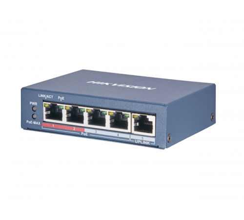 DS-3E0105P-E(B). Коммутатор с питанием POE