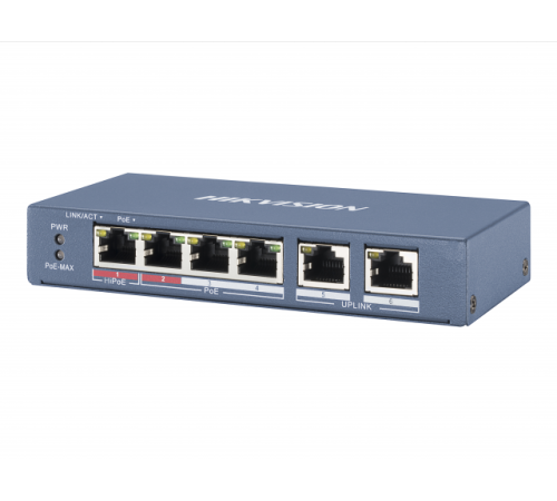 DS-3E0106HP-E. Коммутатор с питанием POE