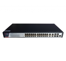 DS-3E2528P(B). Коммутатор с питанием POE