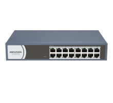 DS-3E0116R-O. Коммутатор сетевой 16 портовый неуправляемый; 16xRJ 45 10/100 Мбит/с; AC 220 В; 0